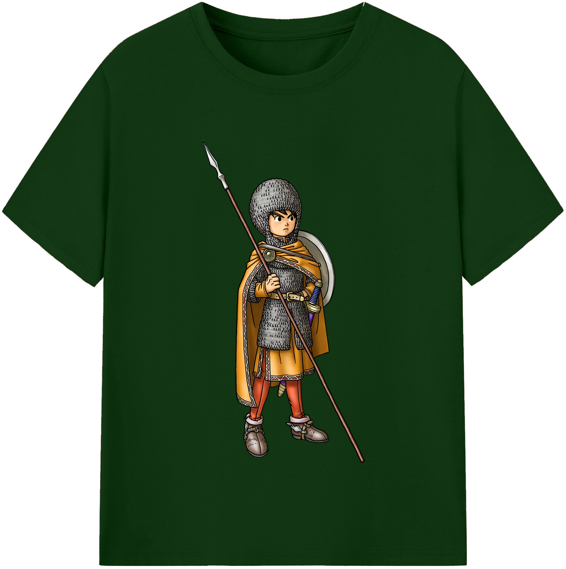 （画像用） ドラゴンクエスト Doragon Kuesuto Dragon Quest 綿100％半袖Tシャツ（フロントプリント）